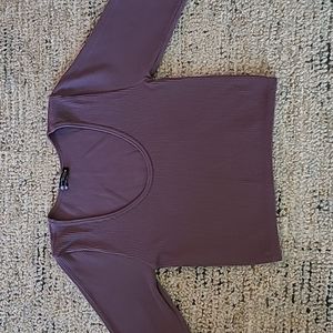 Zara Limitless Contour Long Sleeve Crop Sz M/L